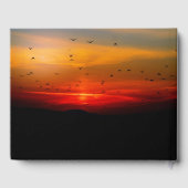 Livre D'or Oiseaux à Sunrise Sky Célébrer la vie (Verso)