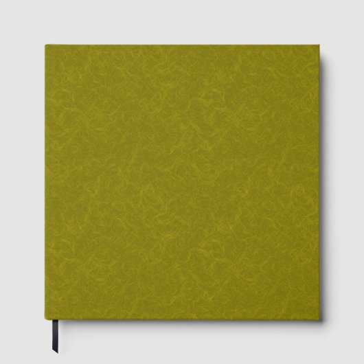 Livre D'or Olive green surface with subtle swirling pattern (Recto)