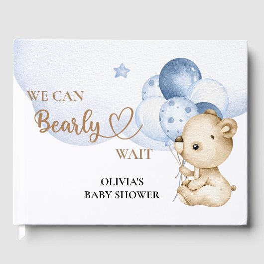 Livre D'or On peut attendre baby shower (Recto)