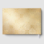 Livre D'or Opulence dorée Noël Mariage floral (Verso)