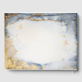 Livre D'or Or céleste Soleil, Lune, Etoiles Aquarelle (Verso)