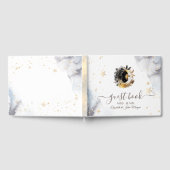 Livre D'or Or céleste Soleil, Lune, Étoiles Fleurs (Complet)