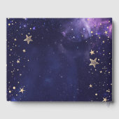 Livre D'or Or céleste Soleil, Lune, Étoiles Violet (Verso)