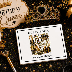 Livre D'or Or Noir Luxe Étincelle Cinquante Et Incroyable Ann