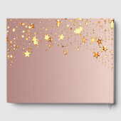 Livre D'or or rose étoiles nom 40e anniversaire (Verso)