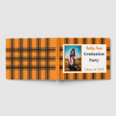 Livre D'or Orange Black Photo Graduation Party (Complet)
