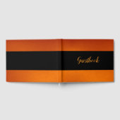 Livre D'or Orange Brûlé Personnalisé (Complet)