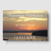 Livre D'or Orange Seascape Sunset Retirement (Recto)