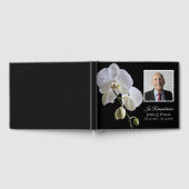 Livre D'or Orchidée blanche sur Black Funeral Photo (Complet)