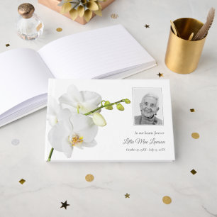 Livre D'or Orchidée Mémorial Funéraire Pour Toujours Dans Nos