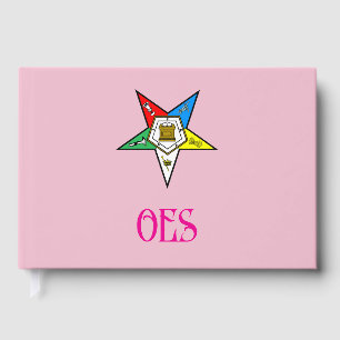 Livre D'or Ordre de l'Eastern Star Pink Guest Book