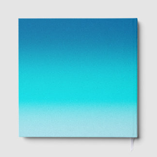 Livre D'or Oreiller jeté à dégradé de bleu à sarcelle Minimal