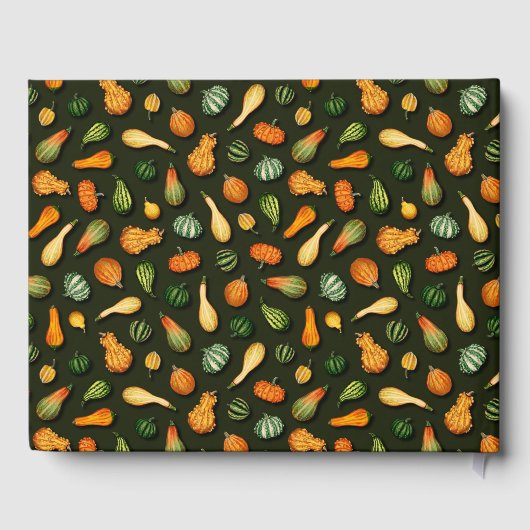 Livre D'or Ornamental Gourds for Autumn, affaire Thanksgiving (Verso)