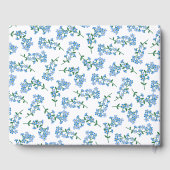 Livre D'or Oubliez-moi le modèle floral (Verso)