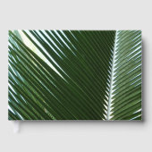 Livre D'or Overlapping Palm Fronds Tropical Green Abstract (Recto)