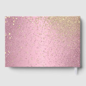 Livre D'or Paillettes roses et dorées (Verso)