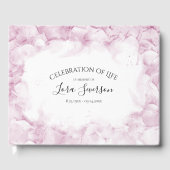 Livre D'or Pale rose Hydrangeas Célébration de la vie (Recto)