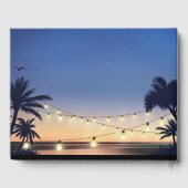 Livre D'or Palm Beach String Lumières Destination Mariage (Verso)