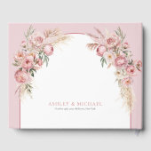 Livre D'or Pampas boho arche chic pampas eucalyptus (Verso)