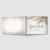 Livre D'or Pampas Espagnol Mariage Grass et Verdure (Complet)