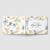 Livre D'or Pampas Grass Dusty Blue Floral Mariage (Complet)