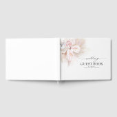 Livre D'or Pampas Grass et Anthuriums rose Mariage (Complet)
