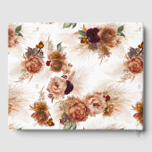 Livre D'or Pampas Grass Terracotta Boho Mariage Floral (Verso)