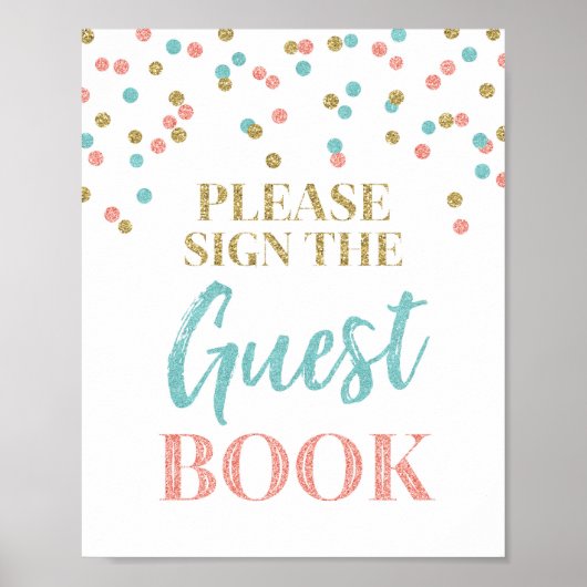 Livre d'or pancarte de mariage confettis or sarcel (Devant)