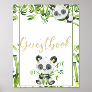 Livre d'or Panda Baby shower neutre pour les femme