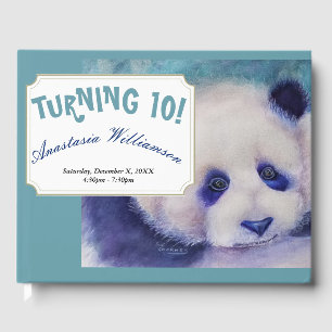 LIVRE D'OR PANDA DOUCE OURS TOURNANT 10