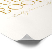 Livre d'or panneau de mariage – Calligraphie dorée (Coin)