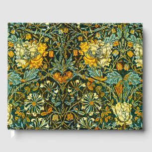 Livre D'or Papier peint floral Chèvrefeuille Or de William Mo