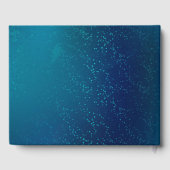 Livre D'or Papillons d'or sur un Arrière - plan bleu (Verso)