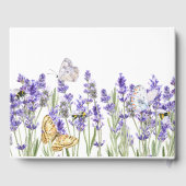 Livre D'or Papillons Lavander Botanique (Verso)