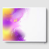 Livre D'or Papillons Monarque sur Arrière - plan pourpre (Verso)