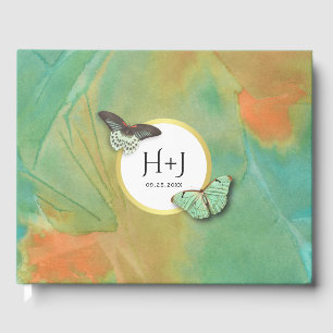 Livre D'or Papillons sur Mariage de couleurs sud-ouest