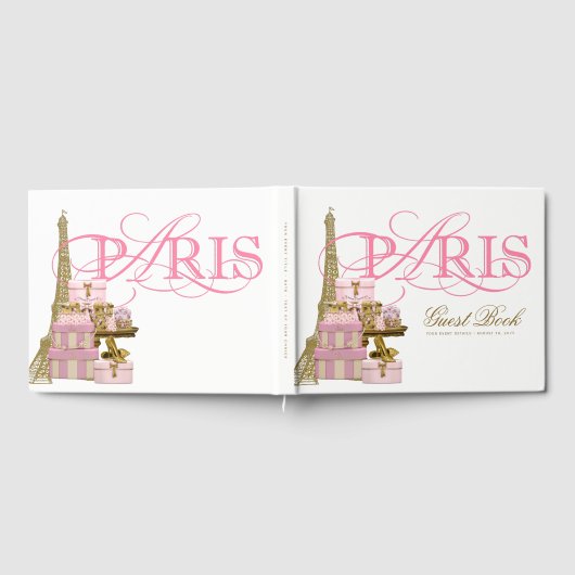 Livre D'or Paris Anniversaire Fête Livres d'hôtes (Complet)