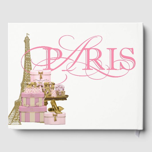 Livre D'or Paris Anniversaire Fête Livres d'hôtes (Verso)