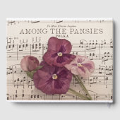 Livre D'or Parmi Les Pansies (Verso)