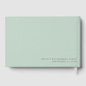 Livre D'or Parti de retraite moderne Eucalyptus (Verso)