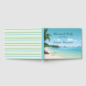 Livre D'or Parti de retraite Tropical Beach Palm Trees (Complet)