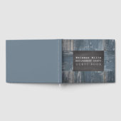 Livre D'or Partie de retraite | Bois rustique Chalkboard (Complet)