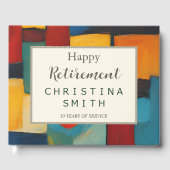 Livre D'or Partie de retraite joueuse géométrique Abstraite (Recto)