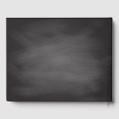Livre D'or Partie de retraite | Rubans or Chalkboard (Verso)
