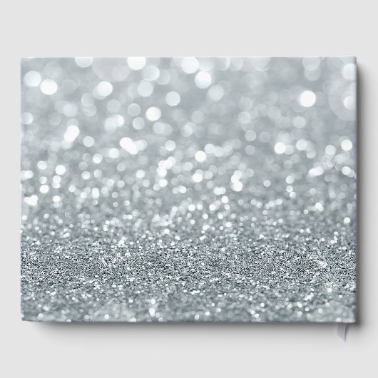 Livre D'or Parties scintillant blanche Bokeh Glam Sparkle Mar (Verso)