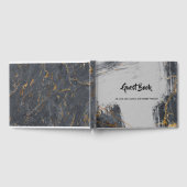 Livre D'or Parties scintillant de marbre géométrique (Complet)