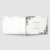 Livre d'or parties scintillant de verdure eucalypt (Complet)