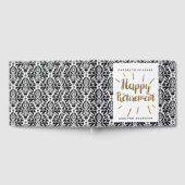 Livre D'or Parties scintillant d'or et Damask joyeuse retrait (Complet)