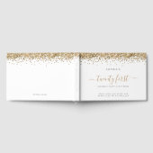 Livre D'or Parties scintillant d'or Vingt-et-unième fête d'an (Complet)