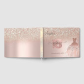 Livre D'or Parties scintillant Robe Bokeh Rose Or 18e anniver (Complet)